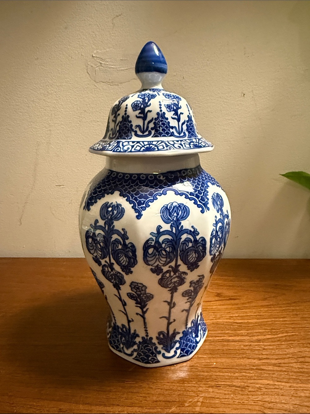 Blue and White Ginger Jar